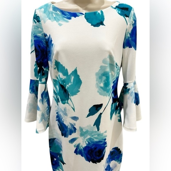 Calvin Klein Women's Peplum Sheath Dress - Picture 7 of 11